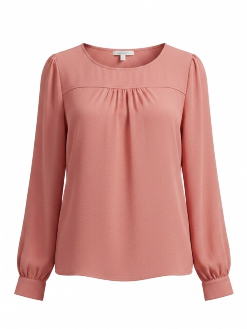 J. CREW SIZE XS BUTTON SLEEVE LOOSE FITTING CASUAL BLOUSE IN MAUVE\BLUSH PINK